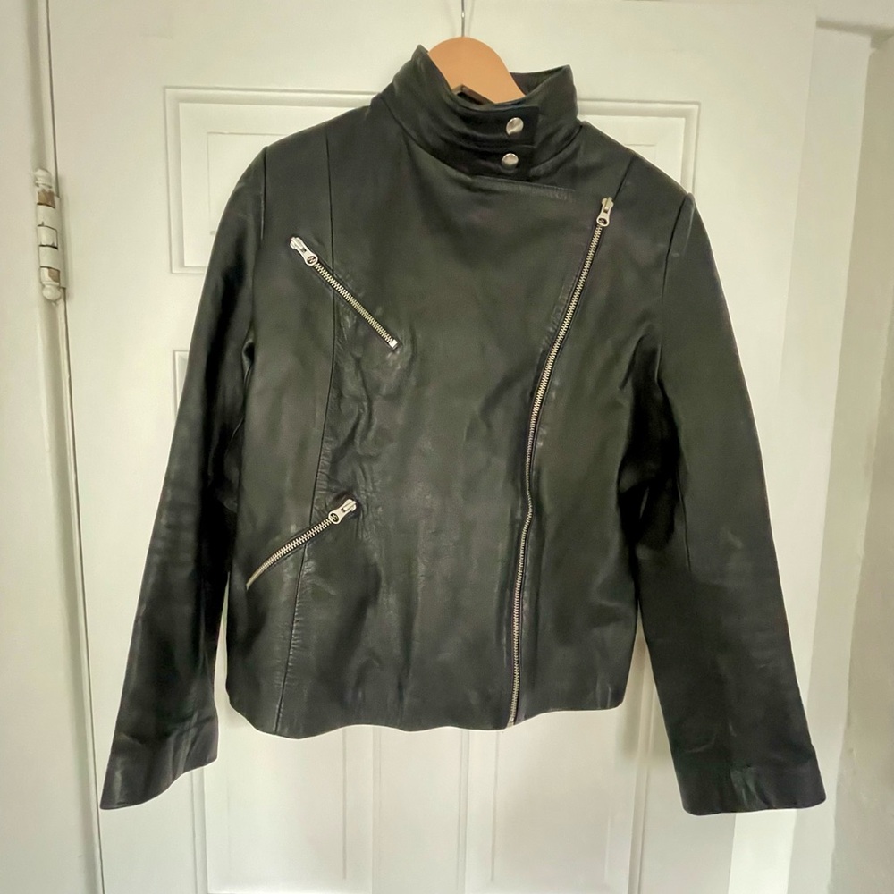 Women's Faux Leather Black Jacket